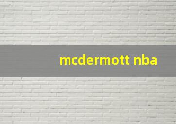 mcdermott nba